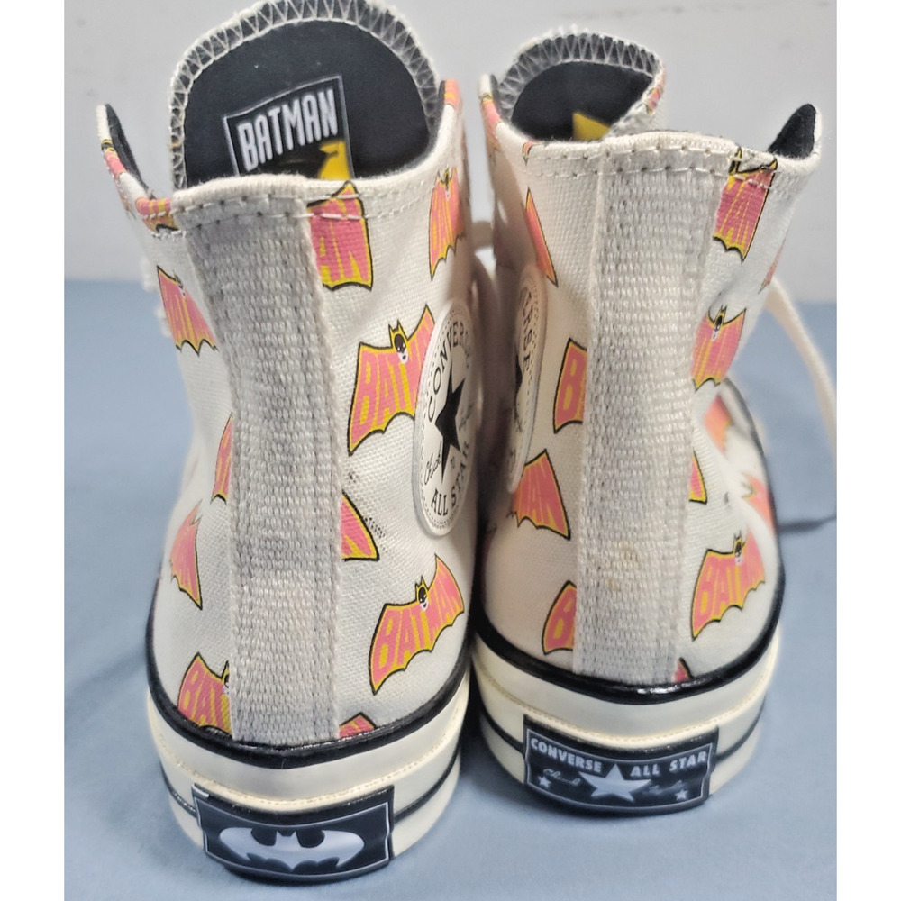 Converse Chuck 70 Hi Batman 80th Anniversary White Pink 167318C DC Womesn 7 - Picture 4 of 16